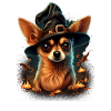 Chihuahua Costume d'Halloween - Citrouille