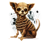 Chihuahua Costume d'Halloween - Citrouille