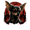 Chihuahua Costume d'Halloween - Citrouille