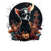 Chihuahua Costume d'Halloween - Citrouille