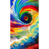 Bunte Spirale Universum
