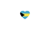 Bahamas Heartbeat Bahamian Flag Bahamian