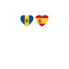 Barbade Espagne Heartbeat Flag