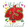 45th Birthday Watermelon