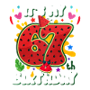 67th Birthday Watermelon