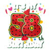 58e anniversaire Pastèque