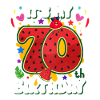 70th Birthday Watermelon