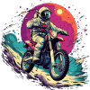 Moto-Cross Astronaut