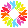 Rainbow Blossom Mandala