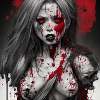 Zombie bloody face