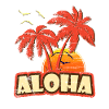 Aloha Weinlese-Sonnenuntergang
