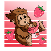 Bigfoot Kawaii Strawberry Milkshake