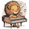Piano Lion
