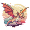 Dragon dans les nuages