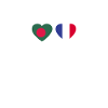 Bangladesh France Heartbeat Flag