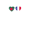 Bangladesh France heartbeat flag
