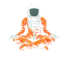 Astronaute de yoga