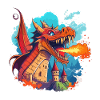 Der feuerspeiende Drache