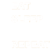 Disposition des icônes Eat Sleep Repeat