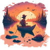 Pêcheurs en automne