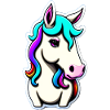 Sehr süßes Einhorn