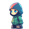 Cool cartoon hacker