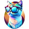 Spectacled cat