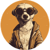 Meerkat with sunglasses, Suricate