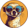 Meerkat with sunglasses, Suricate