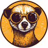 Meerkat with sunglasses, Suricate
