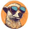 Meerkat with sunglasses, Suricate