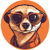 Meerkat with sunglasses, Suricate