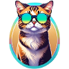 Spectacled cat