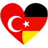 Turkey Germany Flags Heart