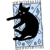 Katze auf dem Teppich