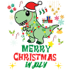 Christmas in July, Christmas Dinosaurs,T-REX
