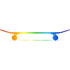 skateboard sk8 rainbow-grind SKATE skateboarder