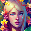 AI Arts Flower Girl