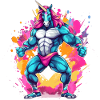Bodybuilding Einhorn
