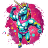 Einhorn Bodybuilder