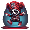Panda mignon en pirate