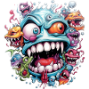 Monstre effrayant Zombie
