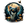 Chihuahua Costume d'Halloween - Citrouille
