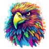 Eagle in profile