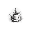 Blutgruppe espresso 2 weiß