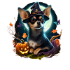 Chihuahua Costume d'Halloween - Citrouille