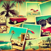 Urlaub Retro