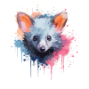 Aquarell-lemur – Faszinierende Tierwelt