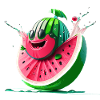 funny water melon