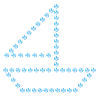 Sailboat V2 rhinestone blue